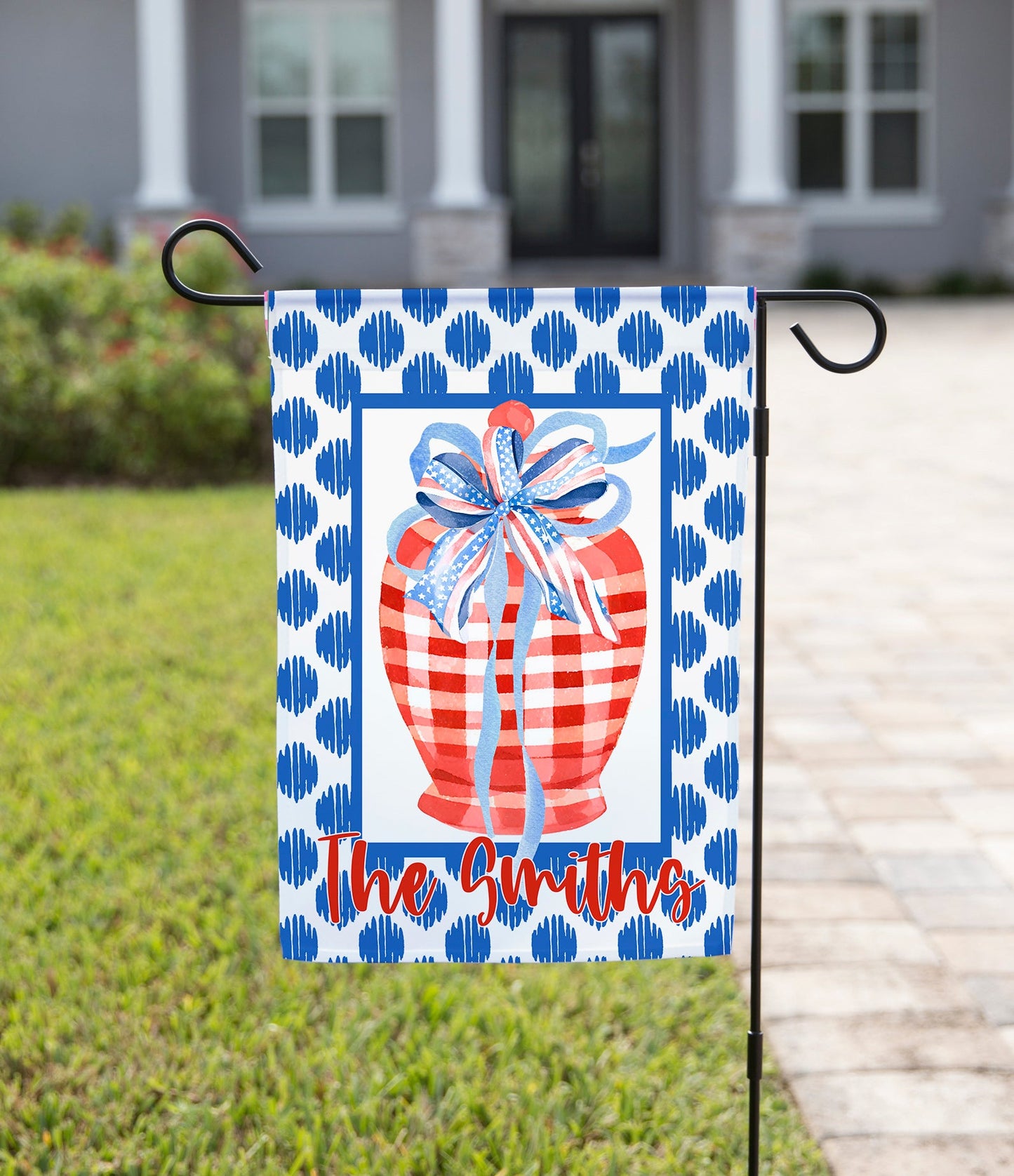 Summer Garden Flag - Red Vase
