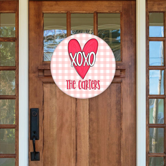 Valentine’s Door Hanger | XOXO Red Heart