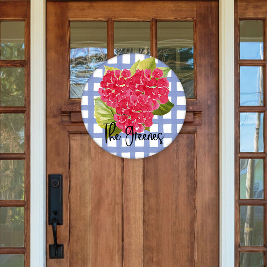 Spring Door Hanger | Pink Flowers