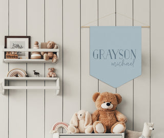 Personalized Nursery Name Pennant