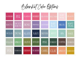 Personalized Name Blanket - Font Duo