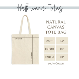 Personalized Halloween Trick-or-Treat Tote Bag – Custom Name Canvas Bag for Kids, Cute & Spooky Designs