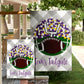 Fall Garden Flag - Purple & Gold Football Stadium - ECU, LSU