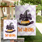 Personalized Halloween Garden Flag - Witch Hat