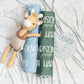 Personalized Baby Name Swaddle Blanket – Block & Script Font