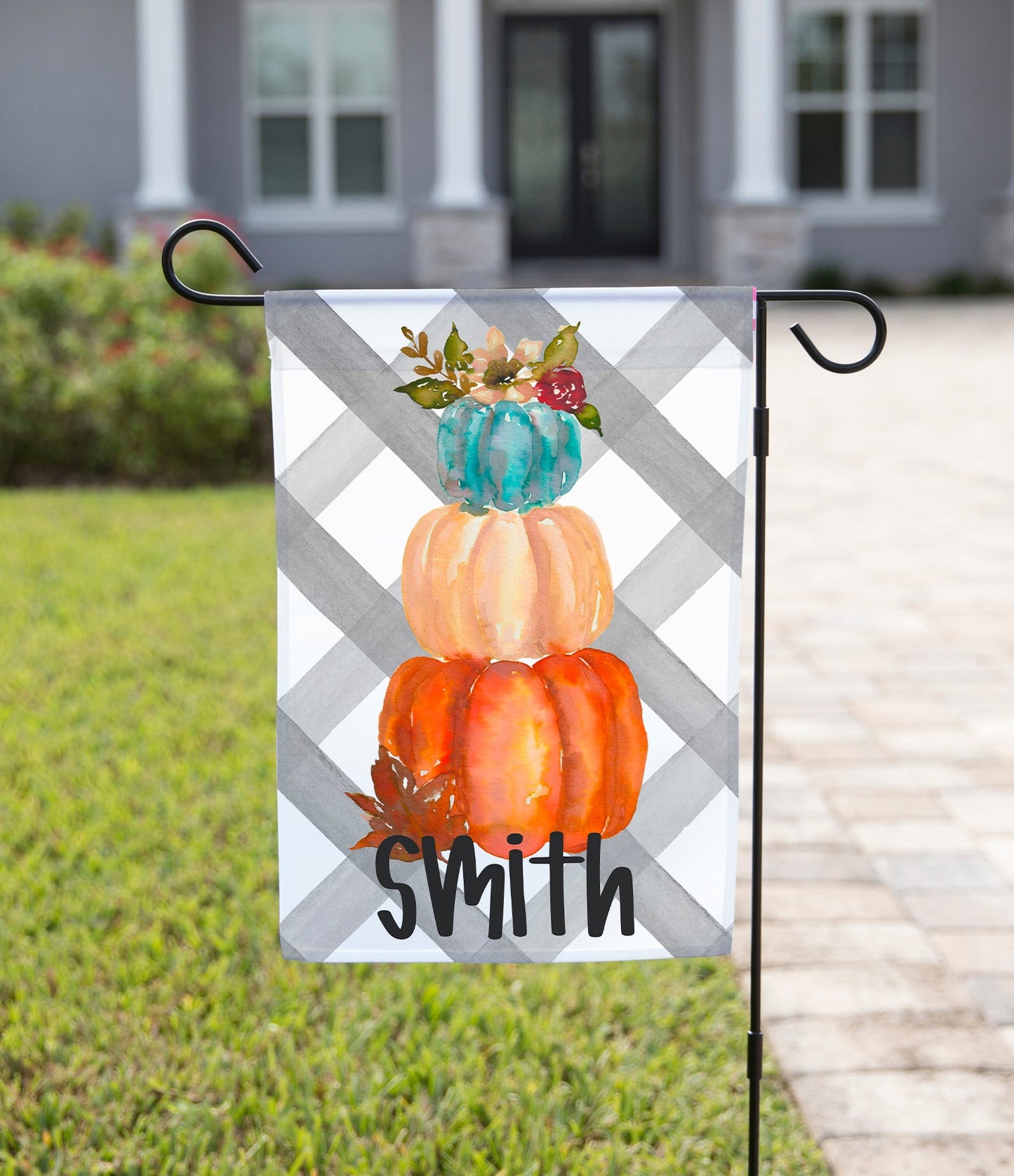 Fall Garden Flag - Three Pumpkins