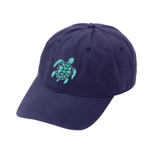 Turtle Embroidered Navy Cap