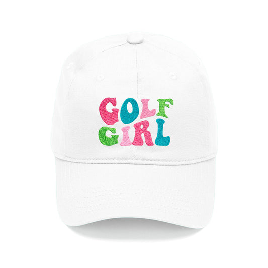 Golf Girl White Cap