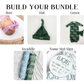 Personalized Baby Name Swaddle Blanket – Block & Script Font