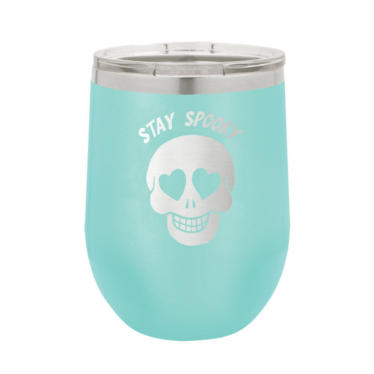 Stay Spooky Teal 12oz Insulated Tumbler