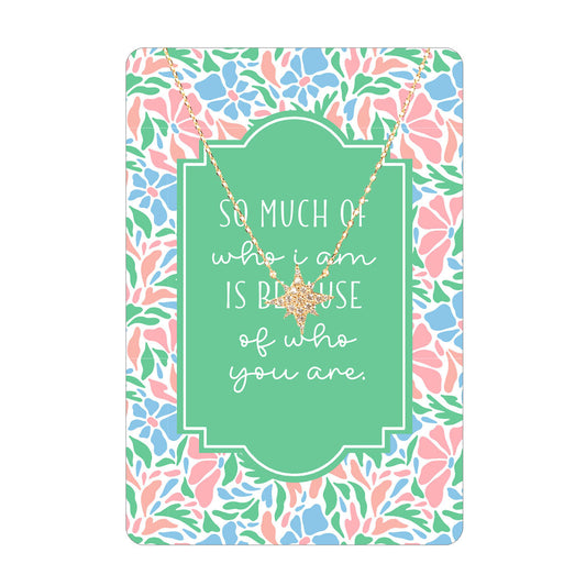 Because of Who You Are Keepsake Card