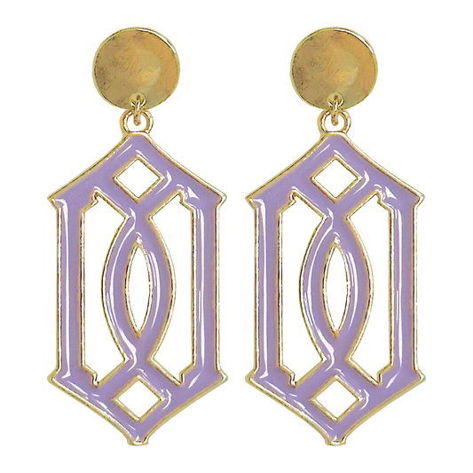 Lilac Trellis Earrings