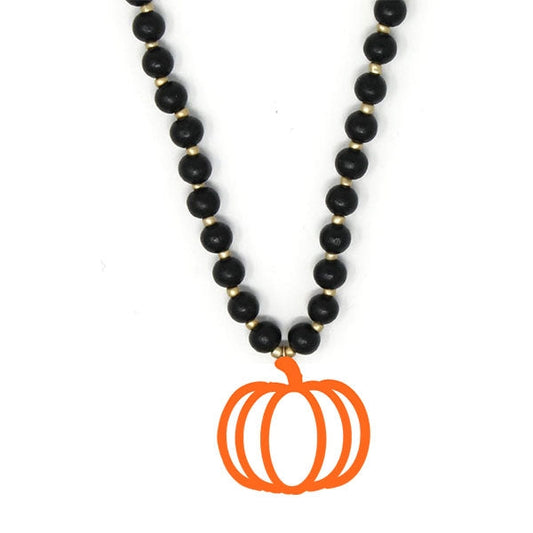 Orange Pumpkin Black Jennifer Necklace