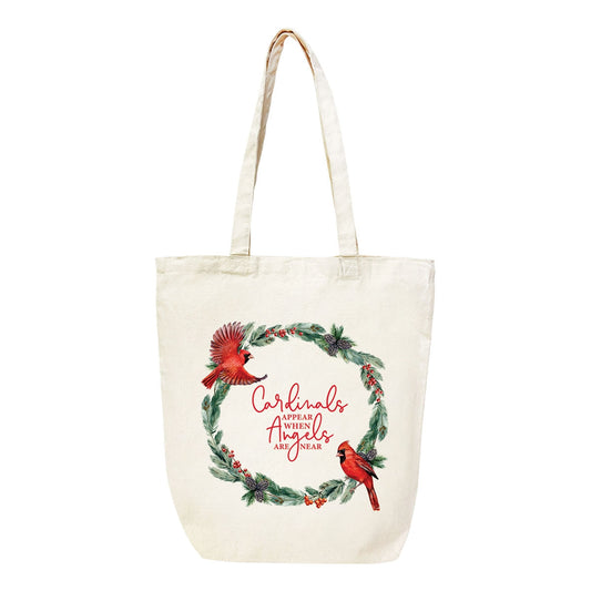 Angels are Near Canvas Tote
