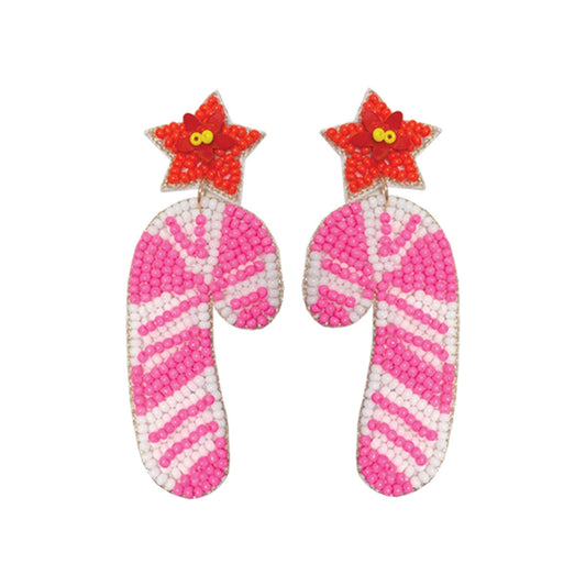 Candy Cane Wishes Earrings
