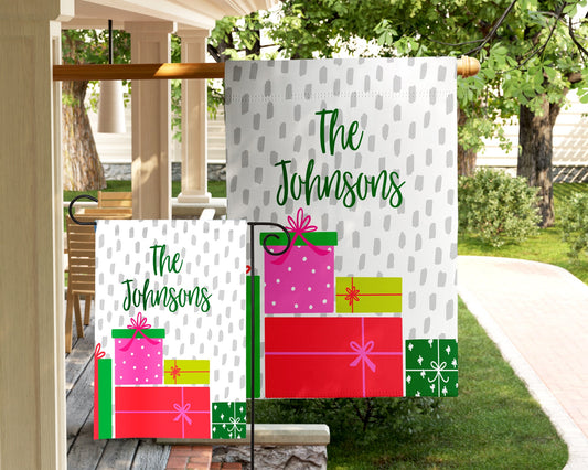 Christmas Garden Flag - Preppy Wrapped Gifts