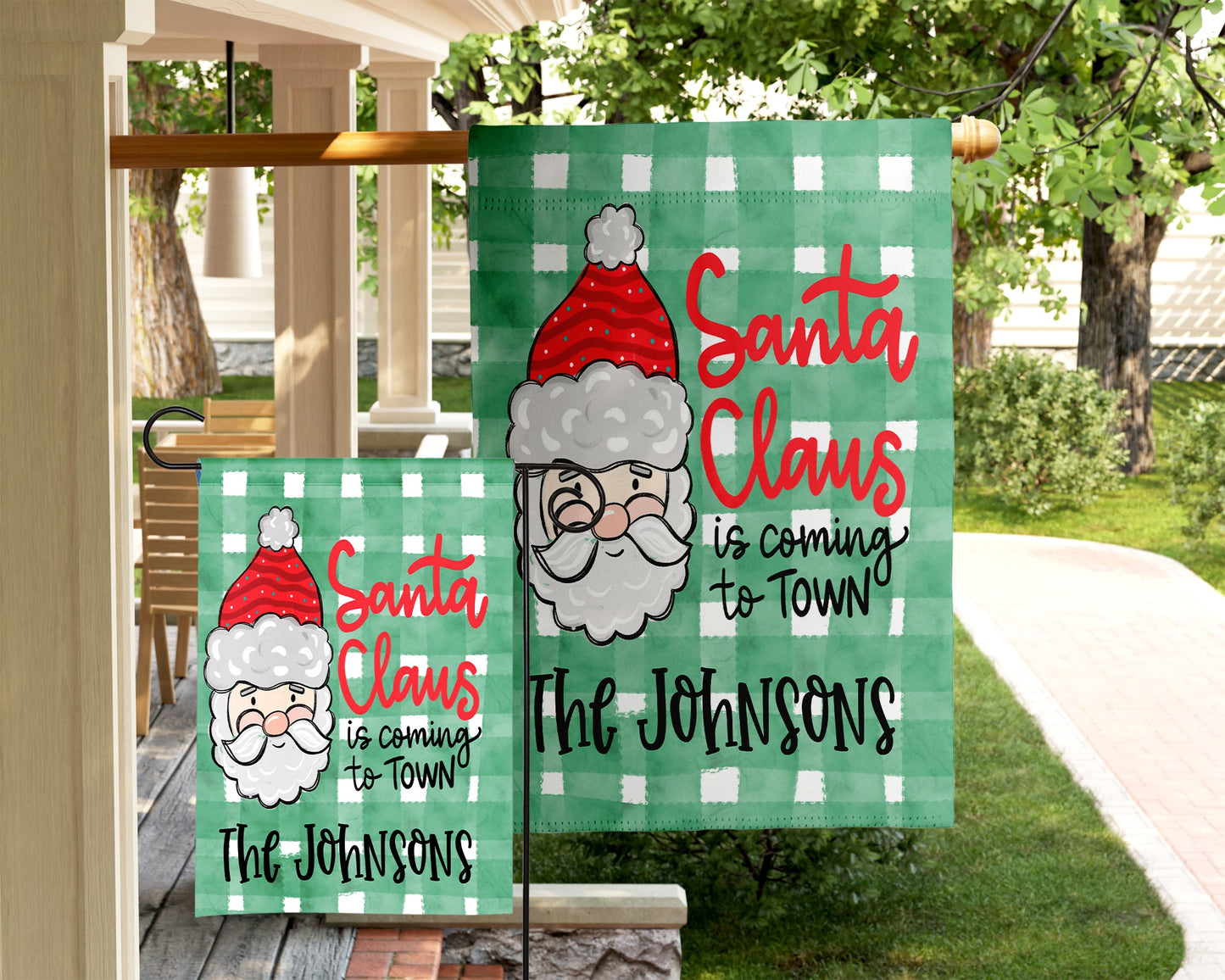 Christmas Garden Flag - Santa Claus