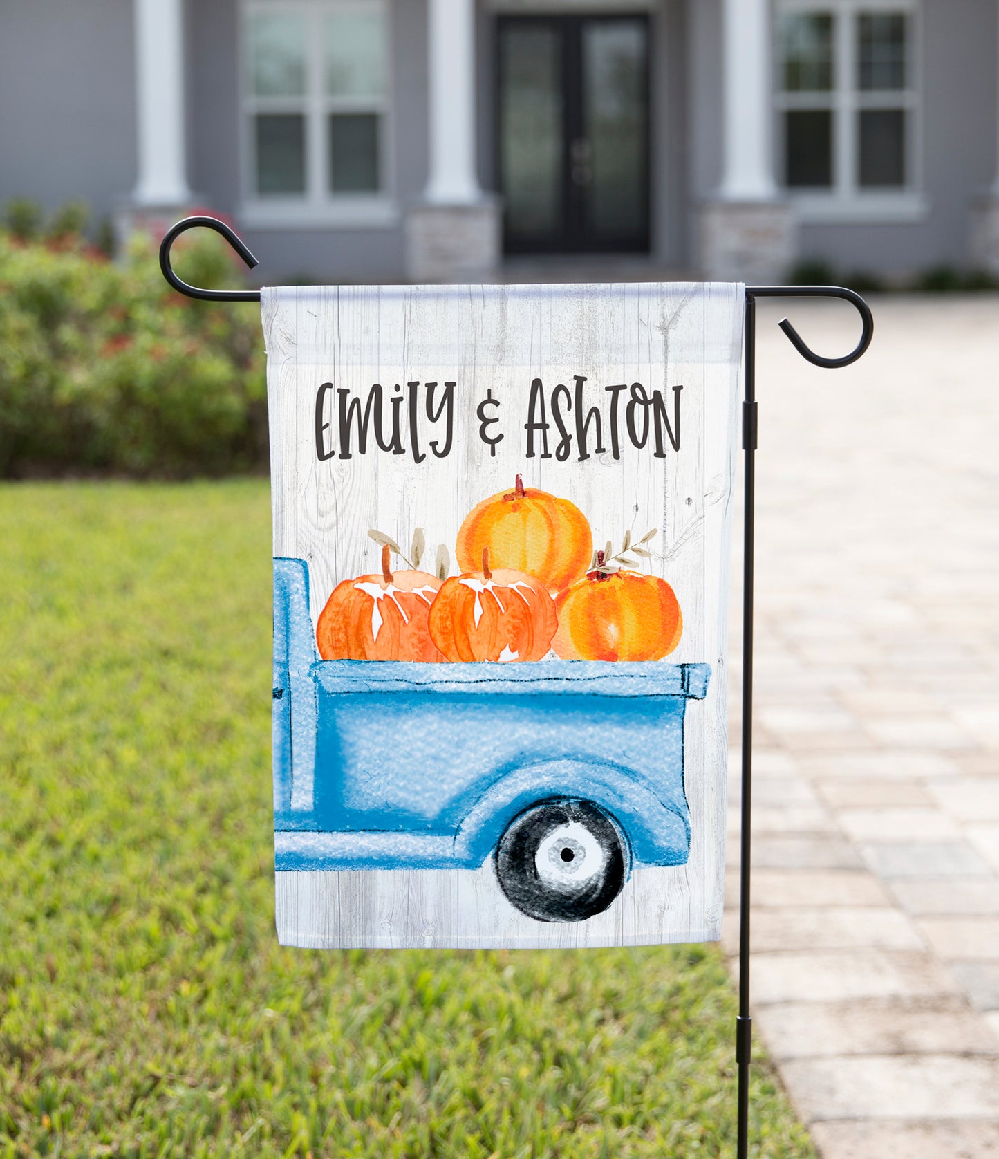 Garden Flag - Fall Pumpkin Truck