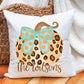 Fall Pillow Covers - Leopard Pumpkins