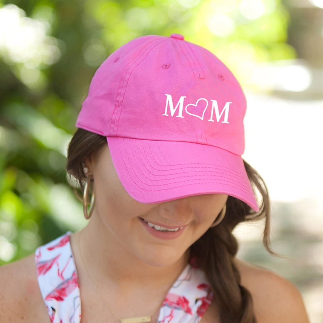 Mom Hot Pink Cap