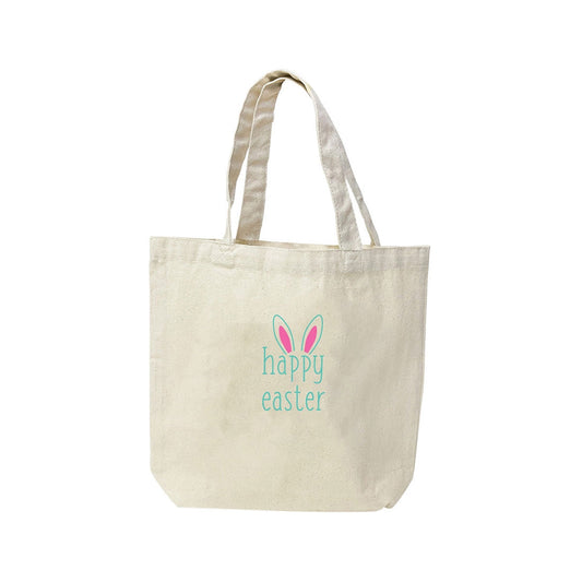 Happy Easter Canvas Tote