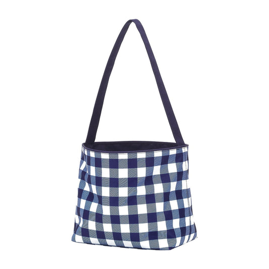 Navy Check Easter Bucket