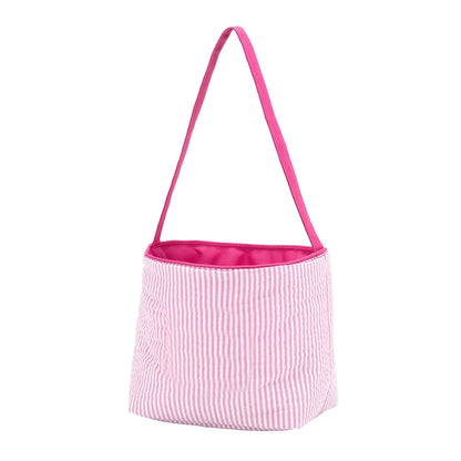 Pink Seersucker Bucket