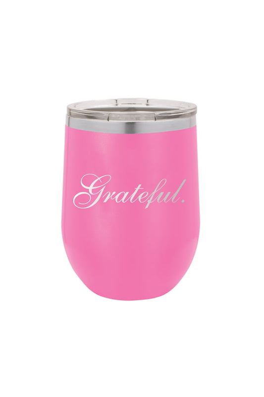 Pink Grateful 12oz Insulated Tumbler