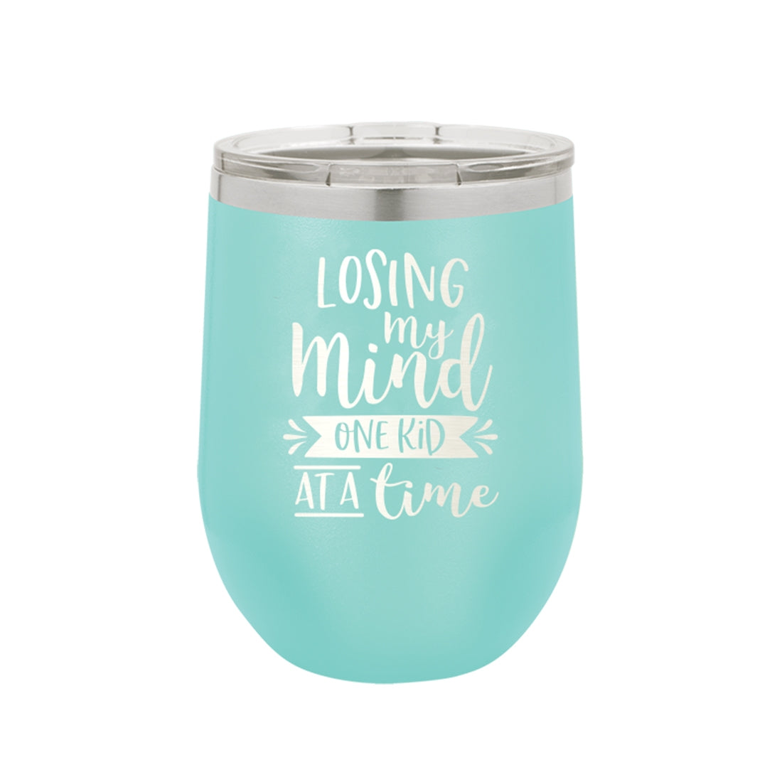 Losing My Mind Teal 12oz Insulated Tumbler