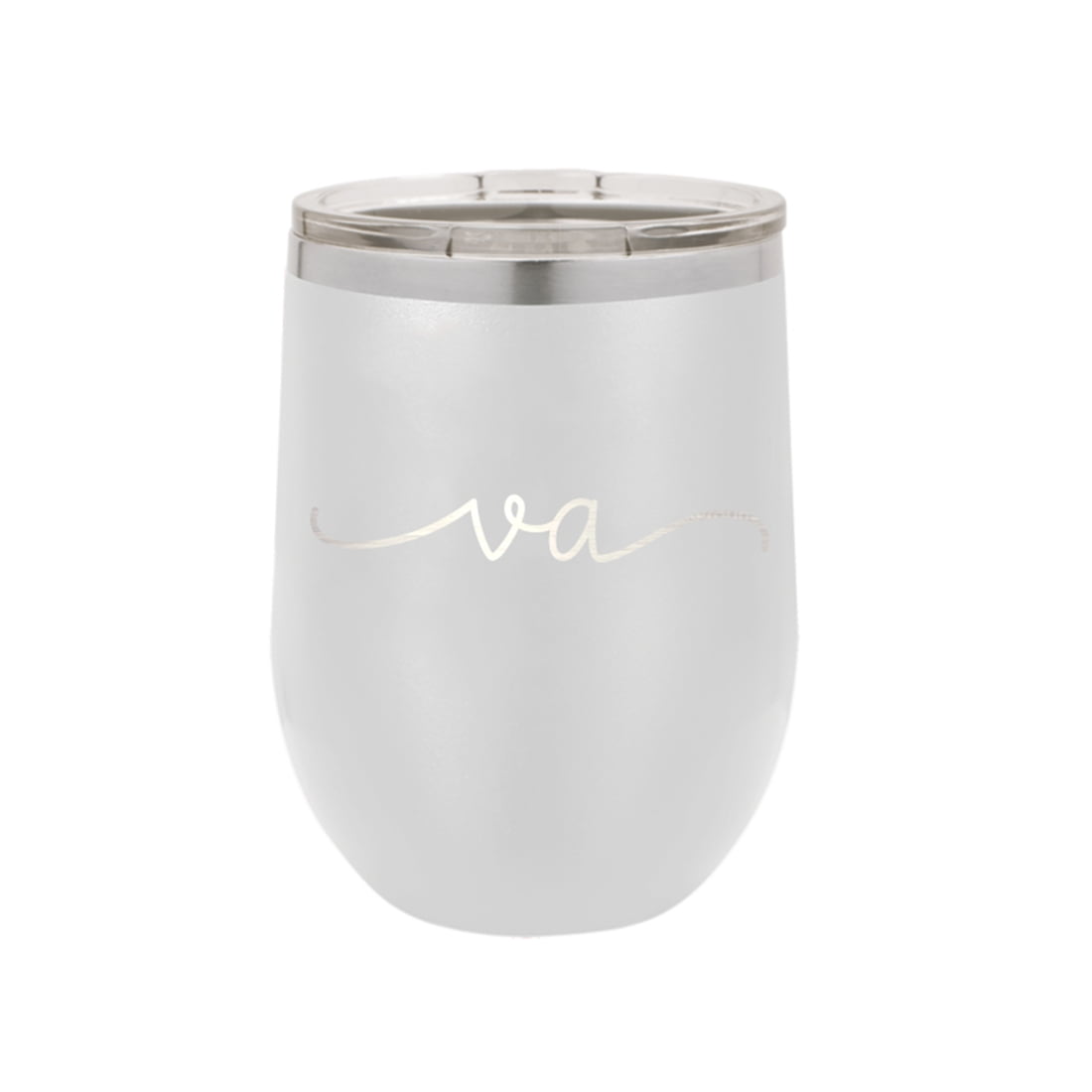 Virginia Rep Your State White 12oz Insulated Tumbler