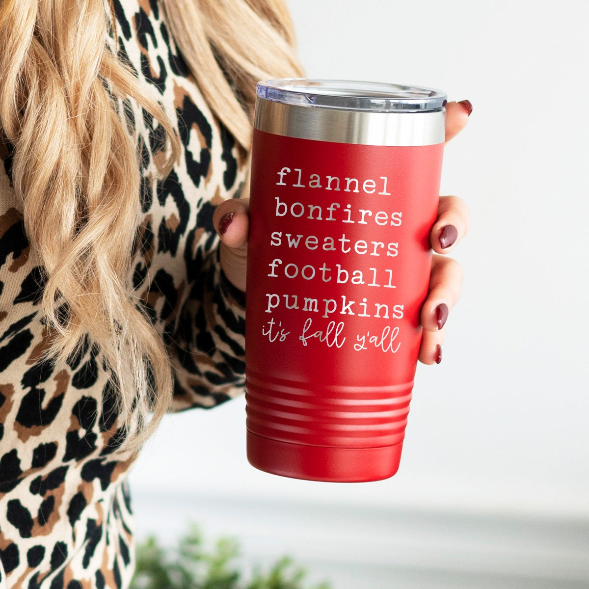It's Fall Y'all Red 20oz Insulated Tumbler
